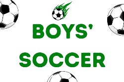 boys soccer decorative image with soccer balls